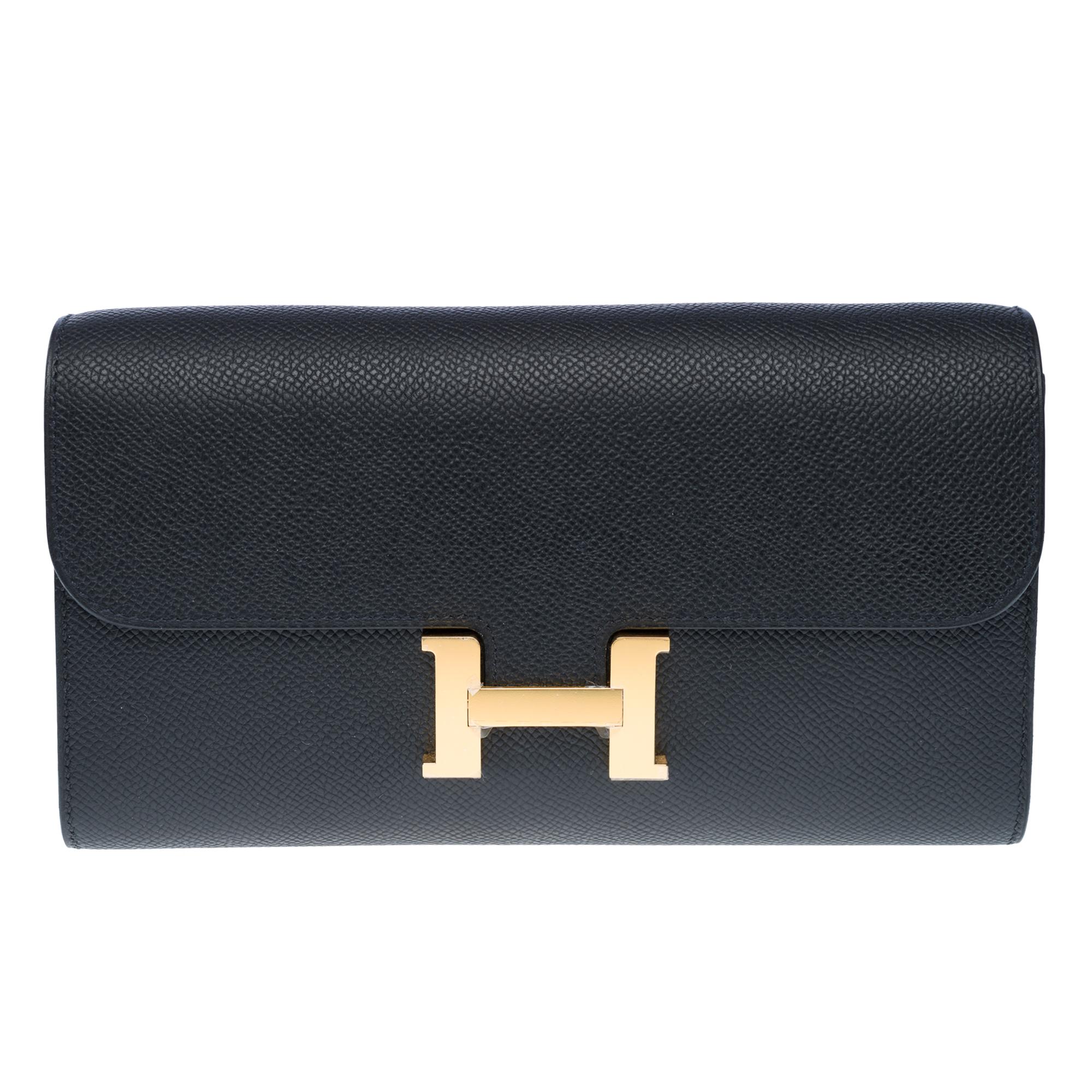 Women's New Hermès Constance To Go shoulder bag in Black Epsom leather, GHW