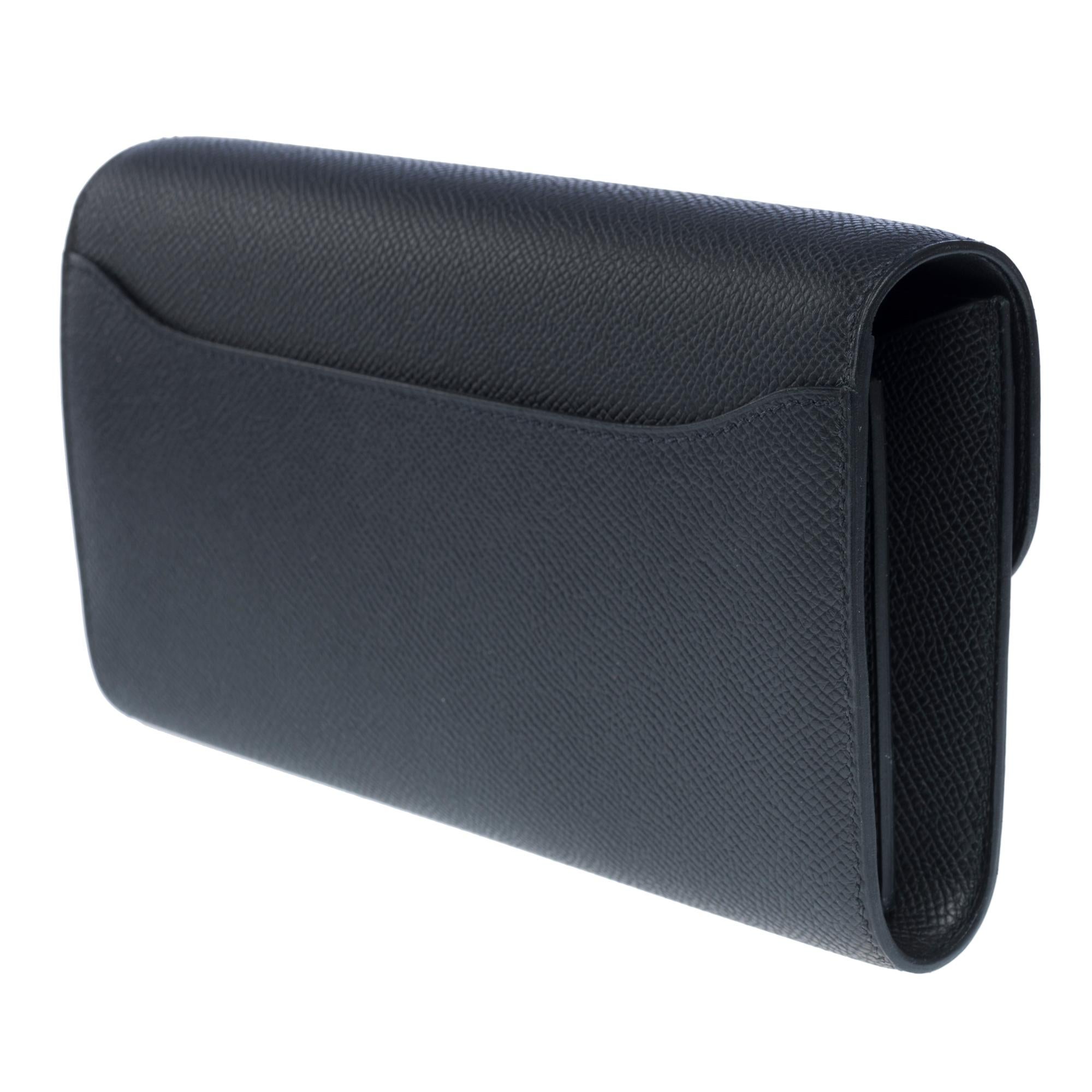 New Hermès Constance To Go shoulder bag in Black Epsom leather, GHW 3