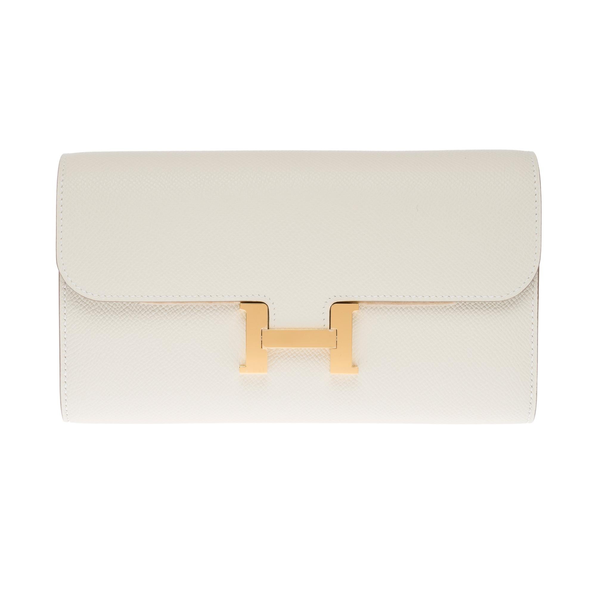 New Hermès Constance To Go shoulder bag in Craie Epsom Calf leather, GHW In New Condition For Sale In Paris, IDF