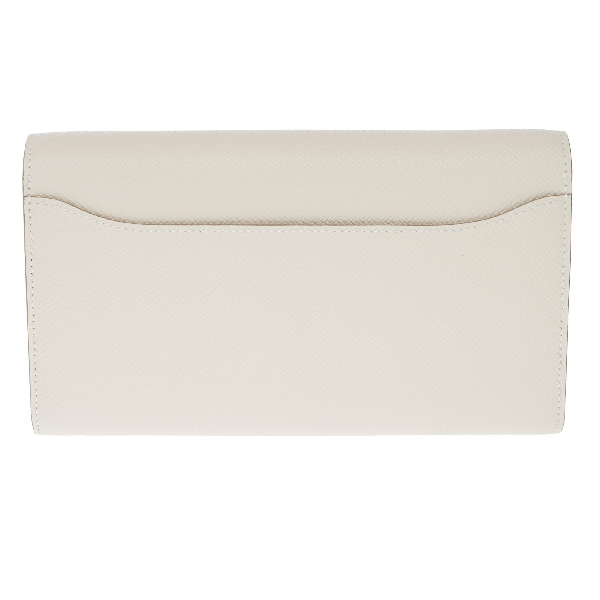 Women's New Hermès Constance To Go shoulder bag in Craie Epsom Calf leather, GHW For Sale