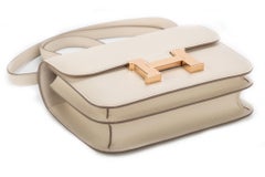 New Hermès Craie Rose Gold Mini Constance 18