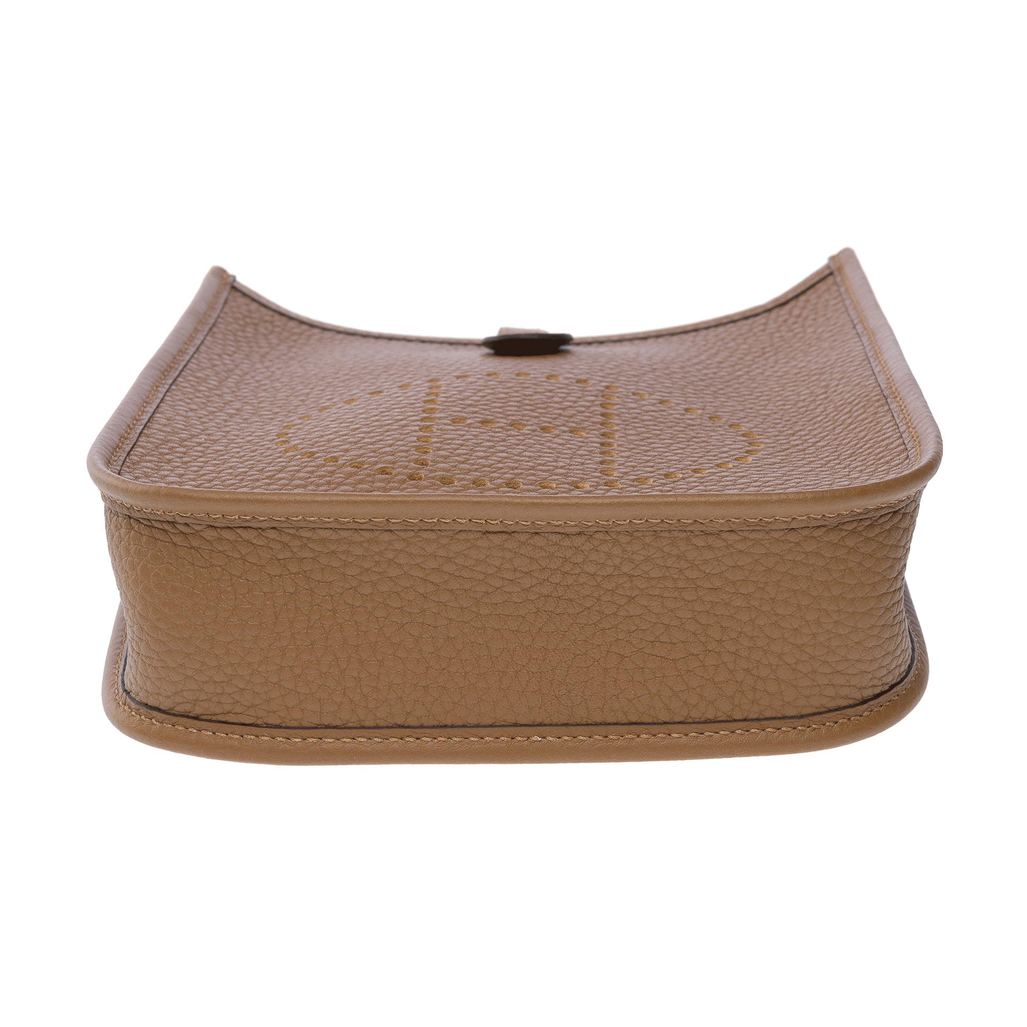 New Hermès Evelyne TPM Amazone shoulder bag in Alezan Taurillon leather, PHW 5