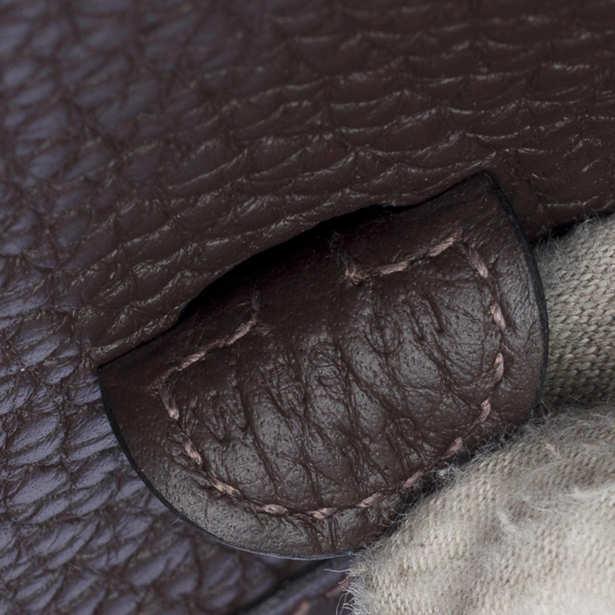 New Hermès Evelyne TPM Amazone shoulder bag in Brown Taurillon leather, GHW 4