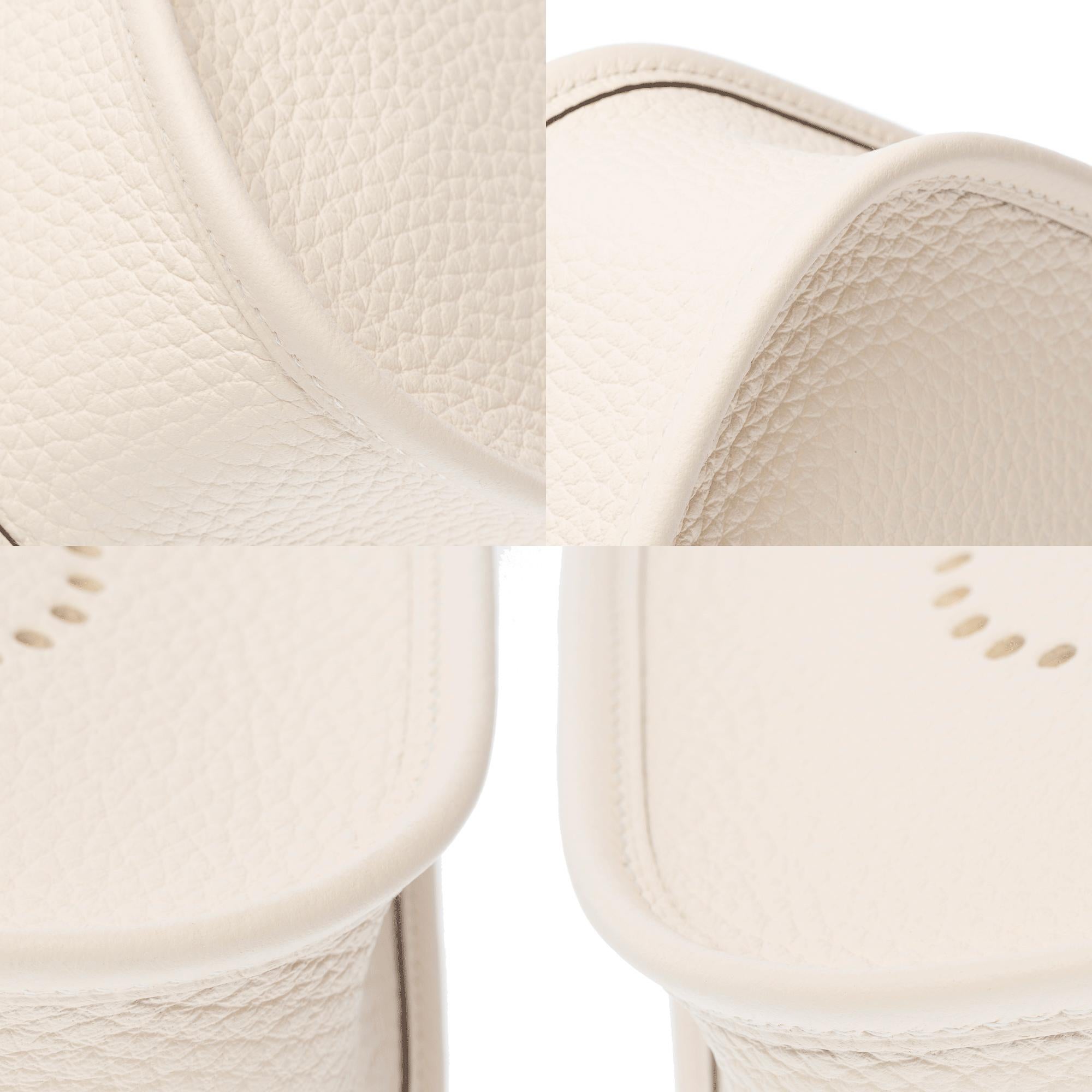 New Hermès Evelyne TPM Amazone shoulder bag in Nata Taurillon leather, GHW 6