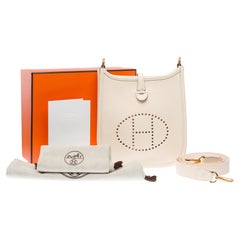 New Hermès Evelyne TPM Amazone shoulder bag in Nata Taurillon leather, GHW