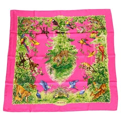 New Hermès Fuchsia Equateur Scarf in Box