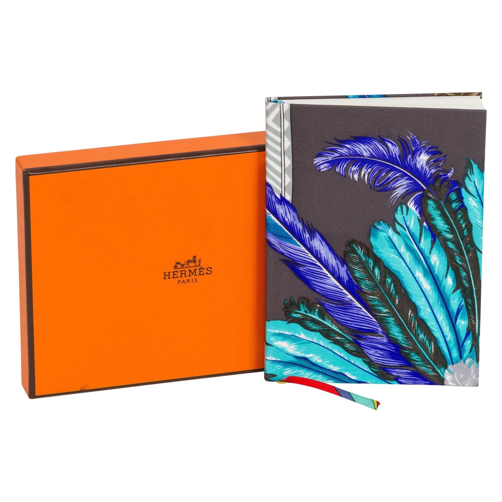 New Hermès Gray Brazil Silk Notebook