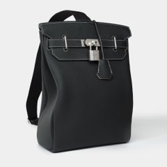 New Hermes HAC a Dos GM Special Order (HSS) in black Togo leather, PHW