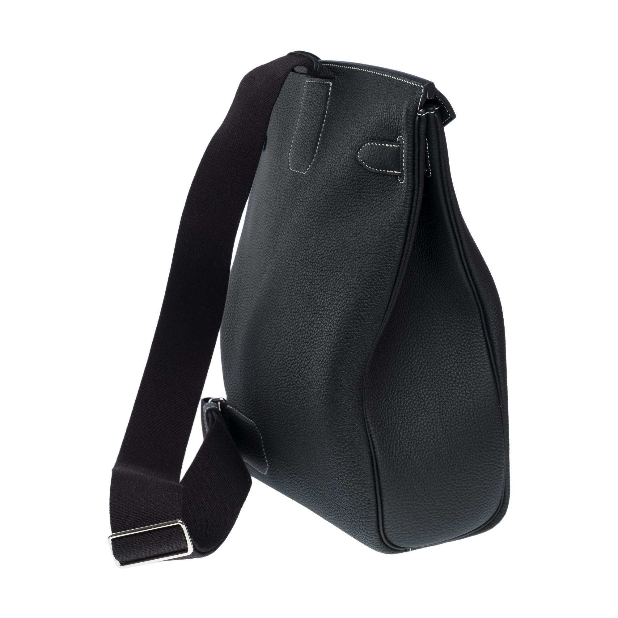 New Hermes HAC a Dos GM Special Order (HSS) in black Togo leather, PHW For Sale 1