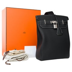 New Hermes HAC a Dos GM Special Order (HSS) in black Togo leather, PHW
