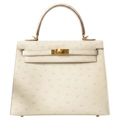 NUOVO Hermès Kelly 25 Beton Struzzo Oro Hardware U Stamp 2022