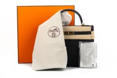 New Hermes Kelly 32 Retourne Black Togo