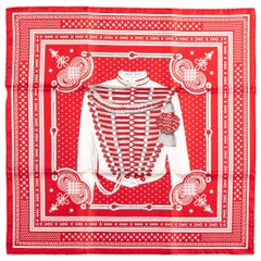 Neu Hermes Limited Edition Rot Bandana Brandebourg Schal