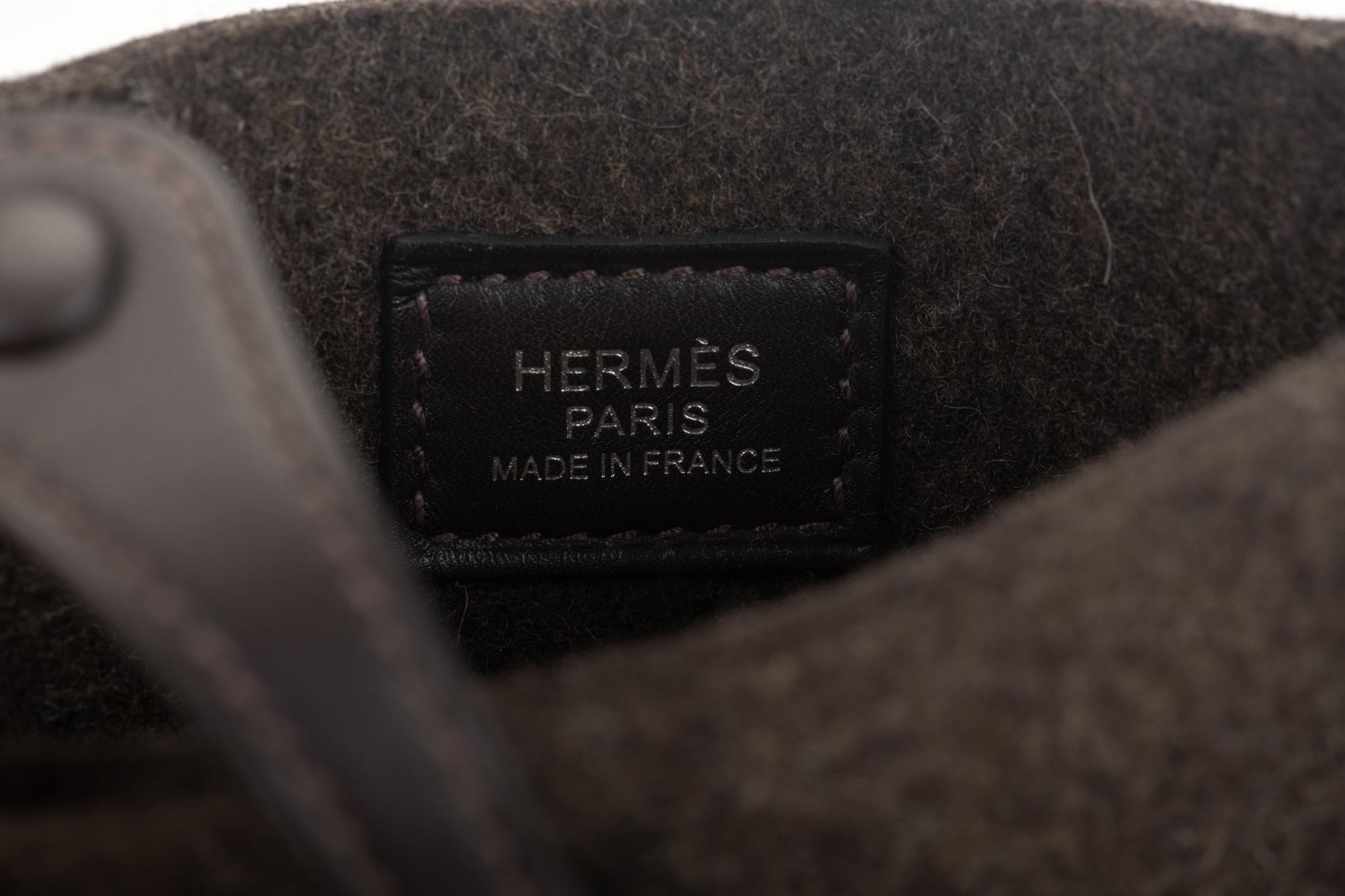 New Hermes Mini Evelyne Felt Swift in Box For Sale 2