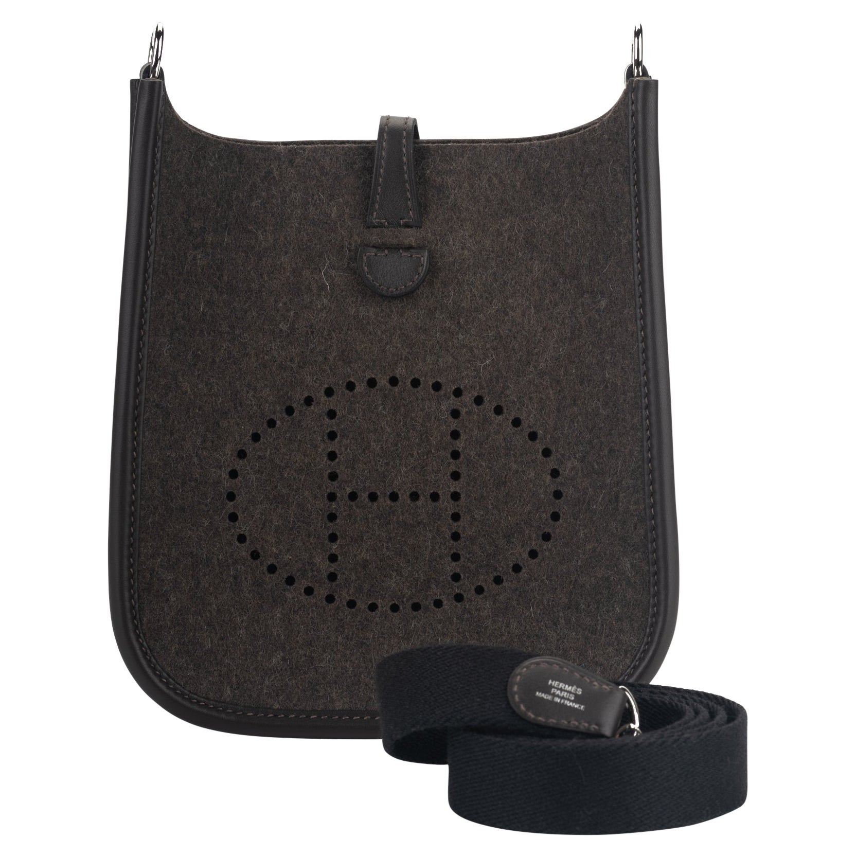 Nuovo Hermes Mini Evelyne Felt Swift in Scatola
