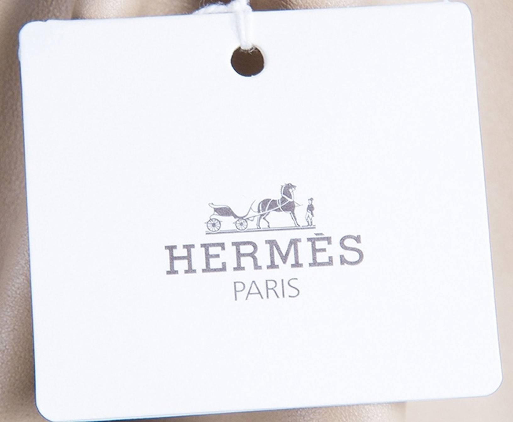 NEW Hermès Paris Taupe Suede Leather Shift Dress  For Sale 1