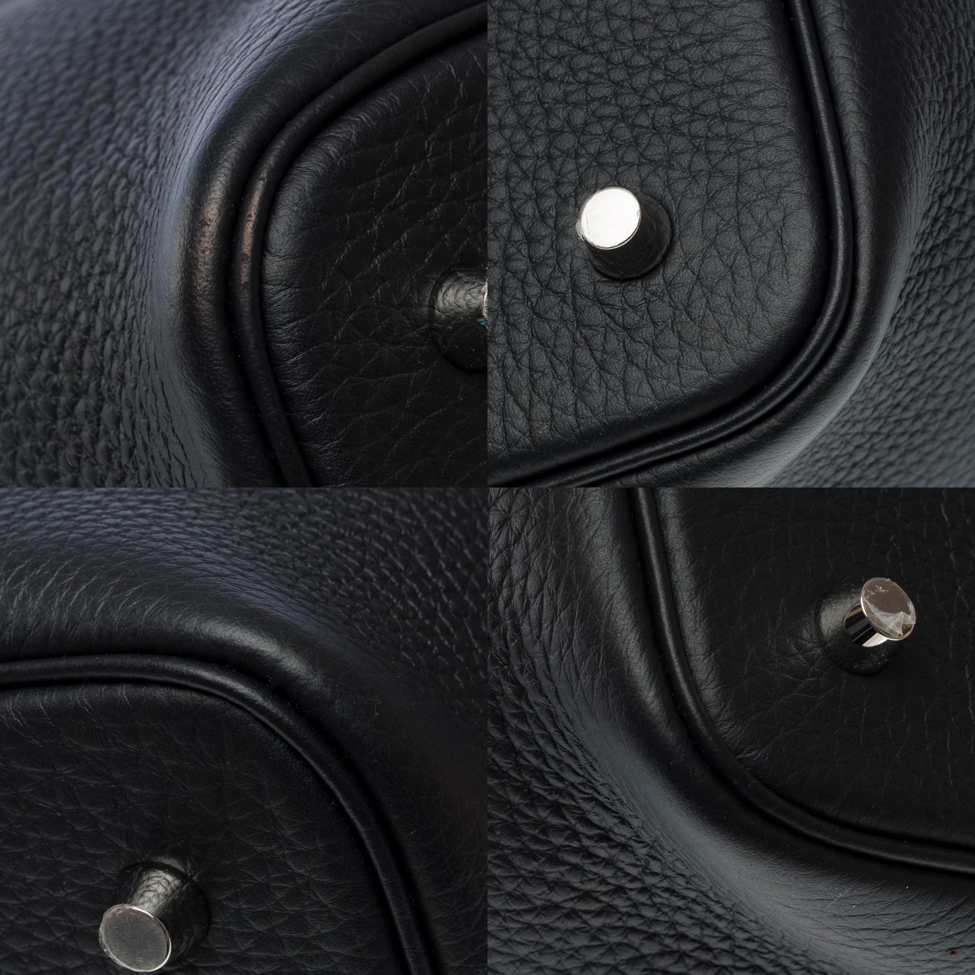 New Hermès Picotin 22 in Black Taurillon Clemence leather , PHW 8