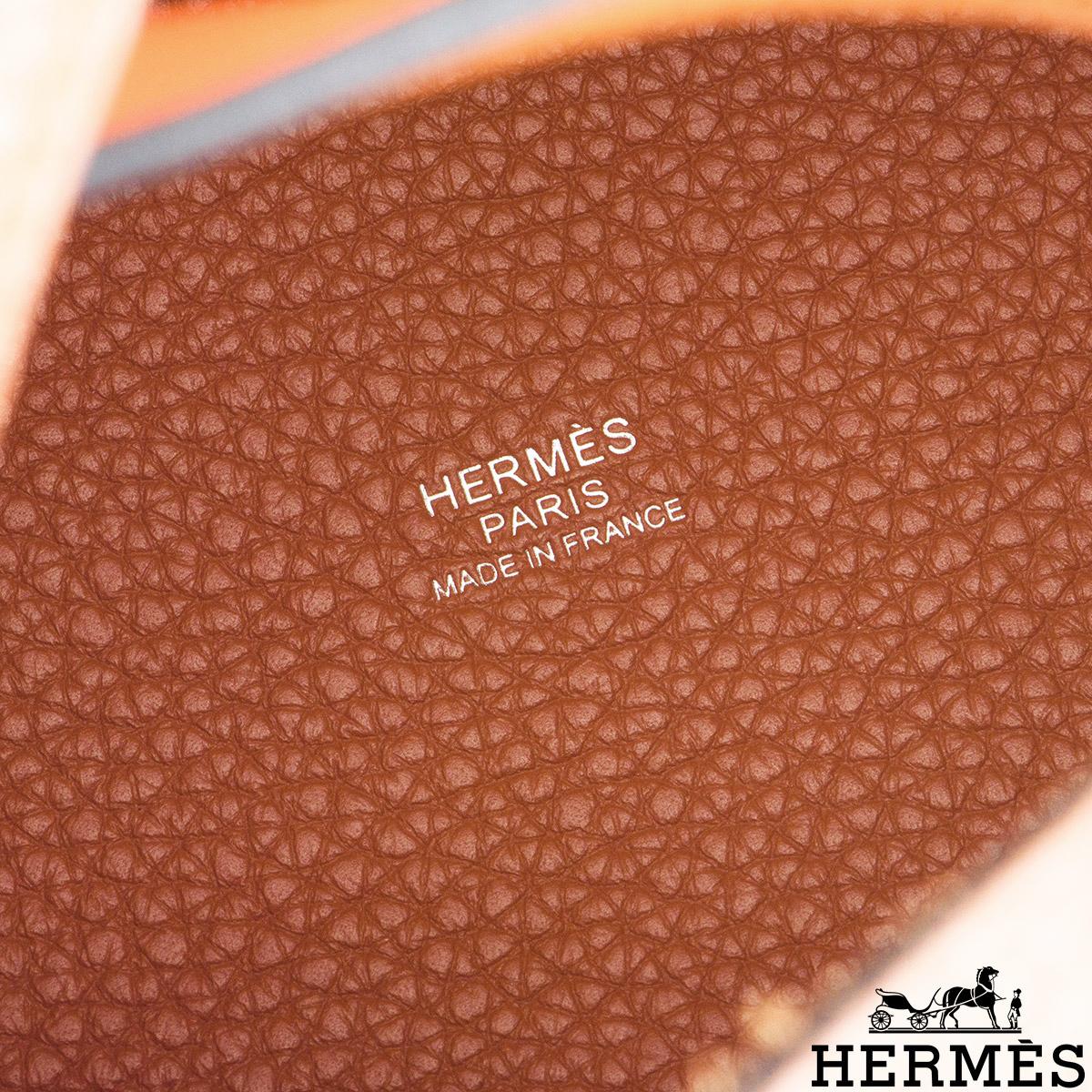 Brown New Hermès Picotin Lock 18 Cuivre Capucine PHW