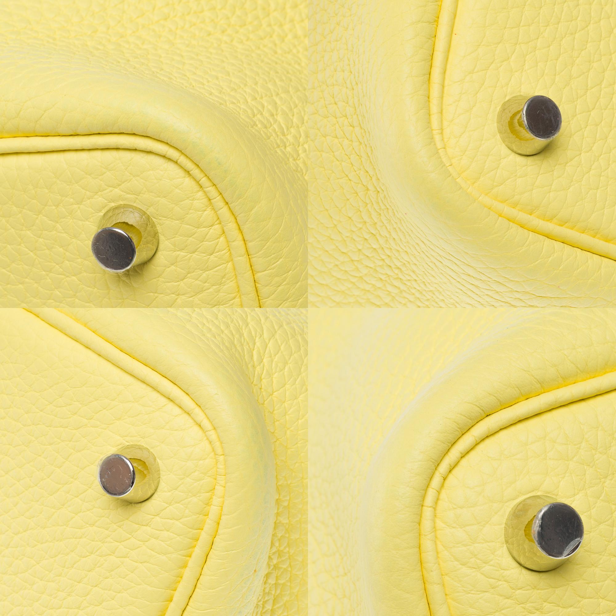 New Hermès Picotin Lock 18 Eclat in Limoncello Taurillon Clemence leather , SHW For Sale 8