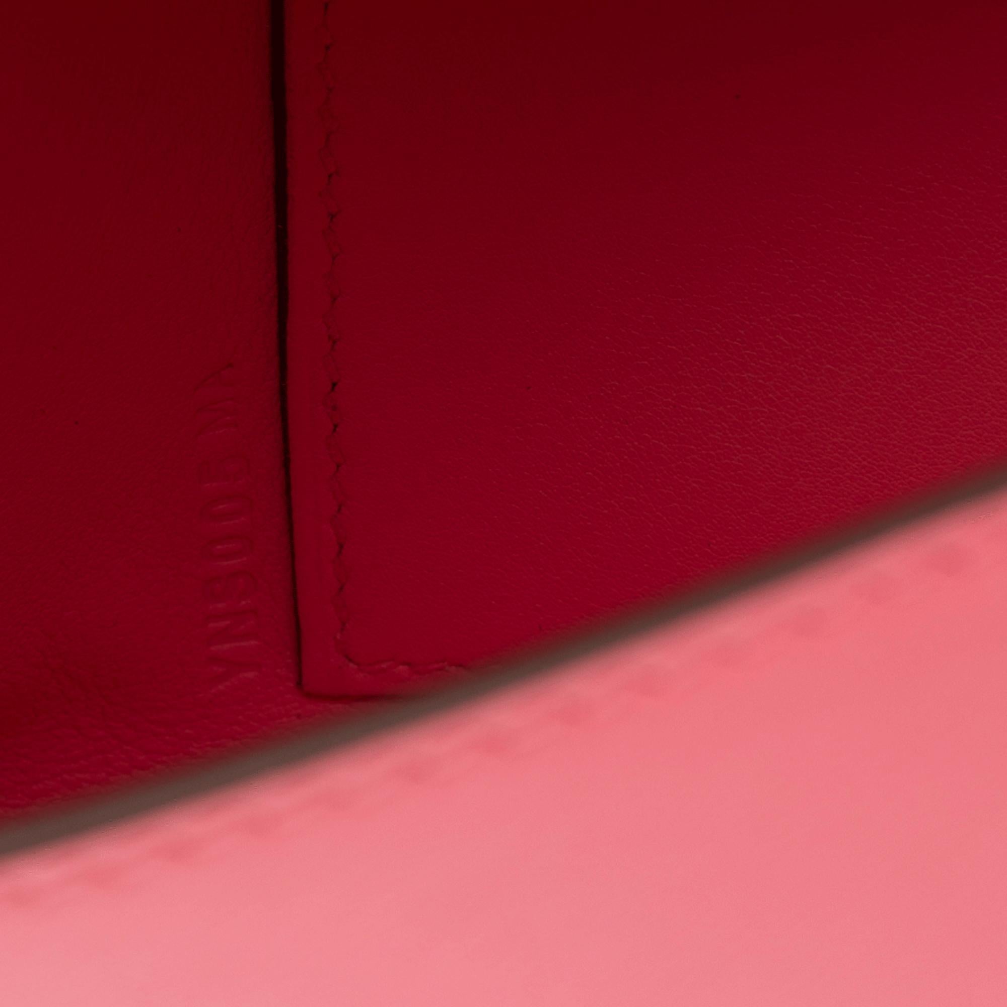 New Hermès Pochette Kelly Mini handbag in Swift Rose Azalee Pink calfskin, PHW 5