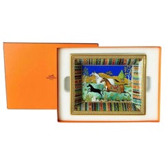 New Hermes Porcelain Change Tray Cheval d'Orient 