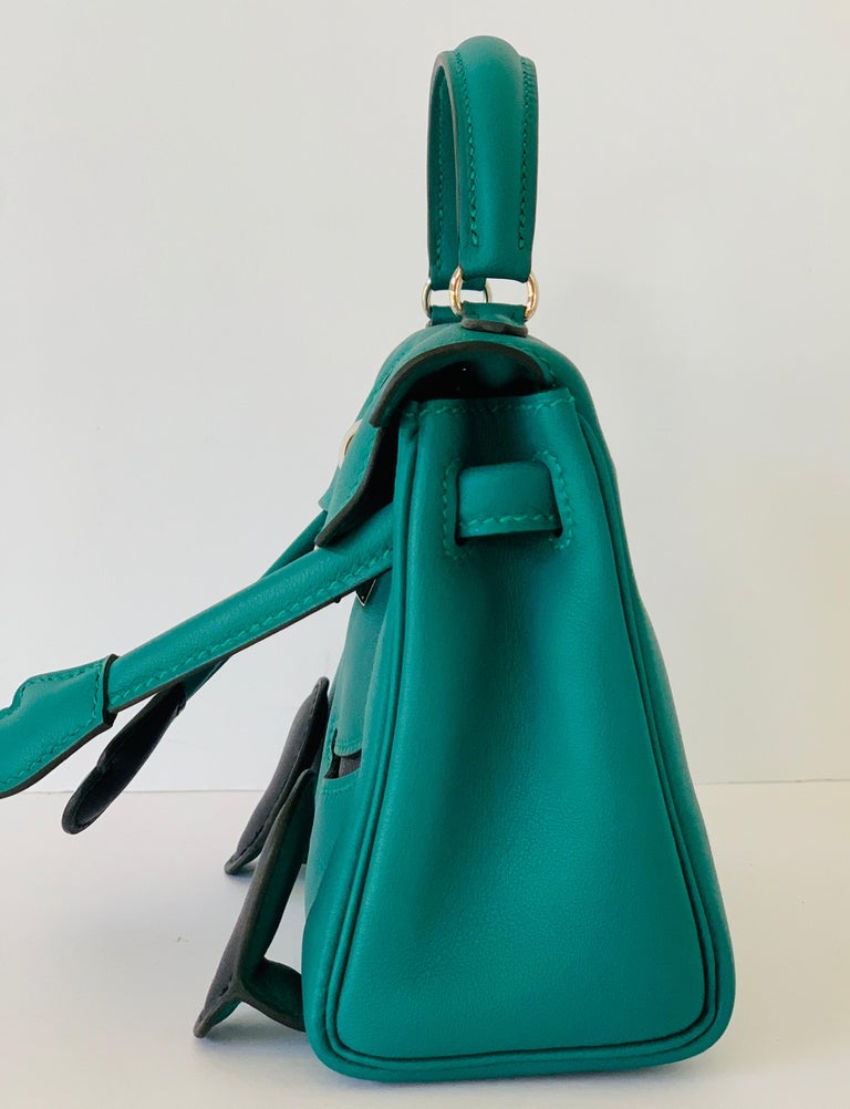 Hermès Kelly Doll Bag Charm Swift Étoupe