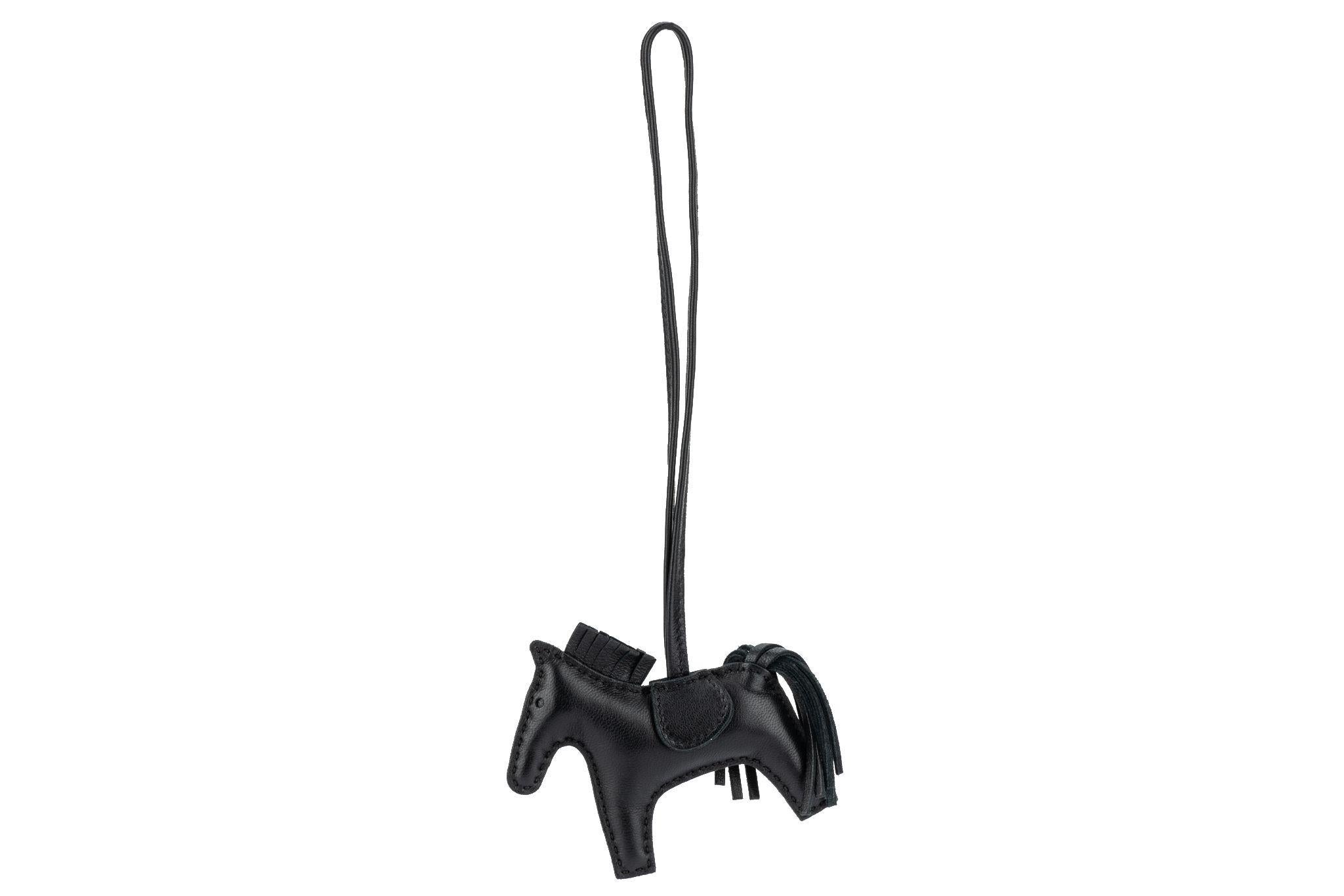 New Hermès Rare So Black Rodeo Grigri PM For Sale 1