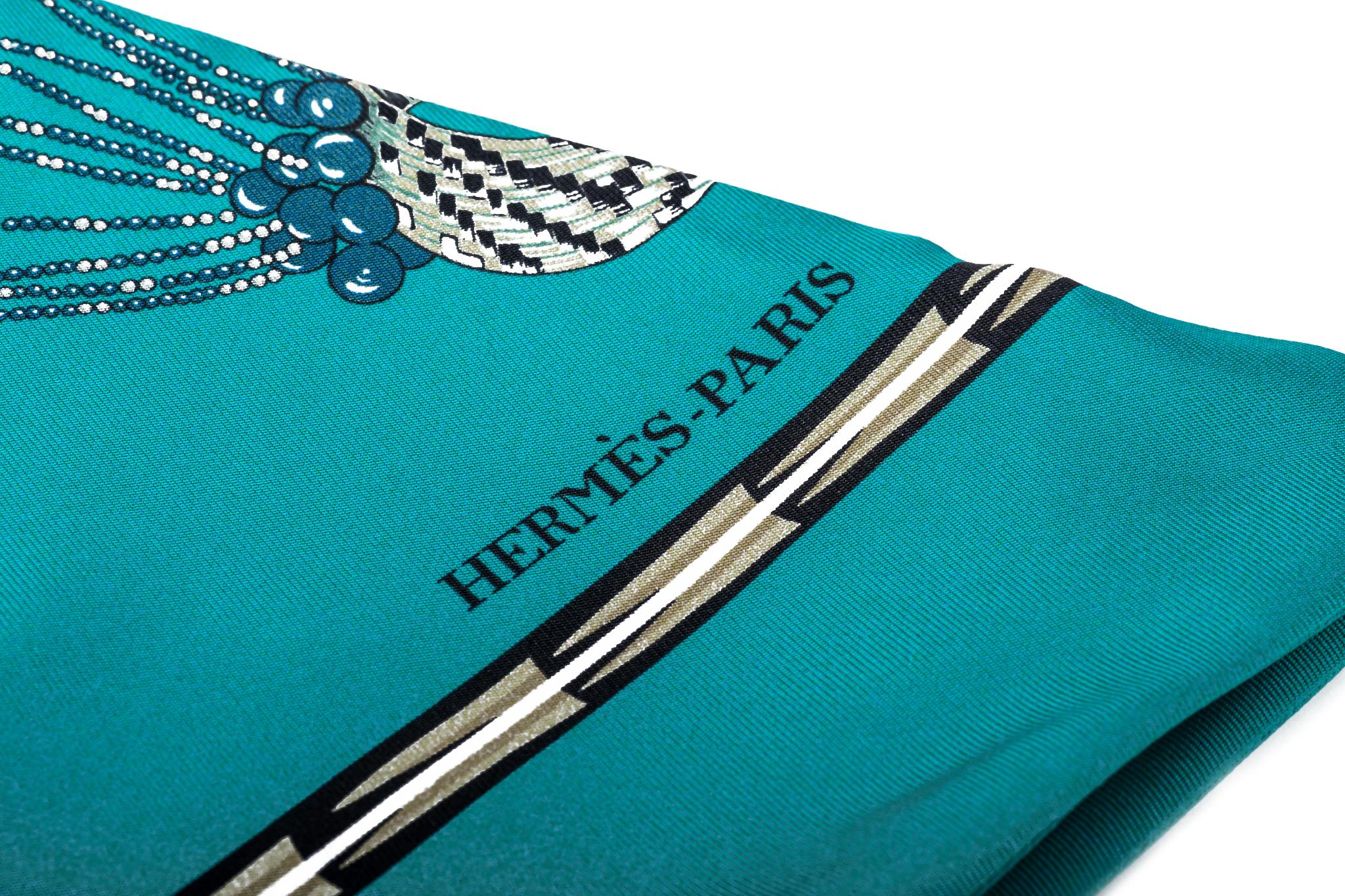 Blue New Hermes Rare Turquoise Brazil Maxi Twilly
