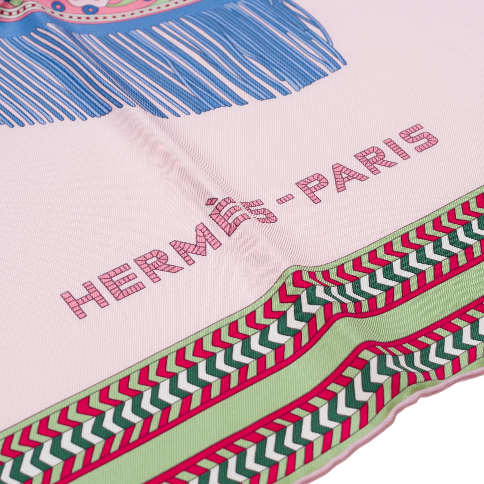 New Hermès “Selle des Steppes” Carré 90 in silk 2