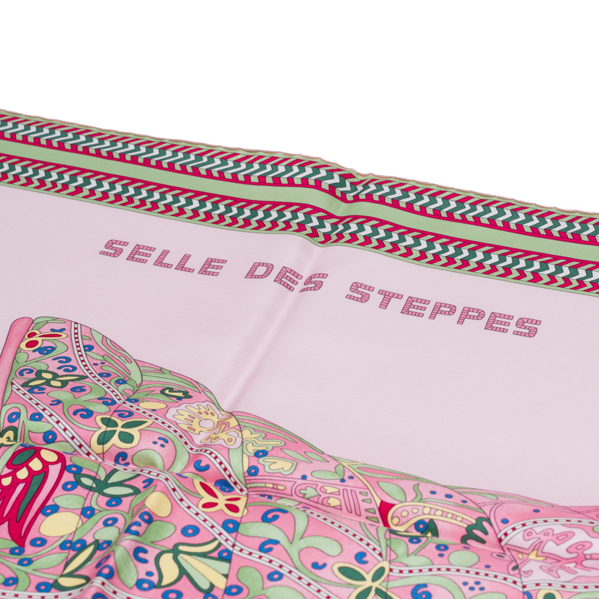 New Hermès “Selle des Steppes” Carré 90 in silk 3