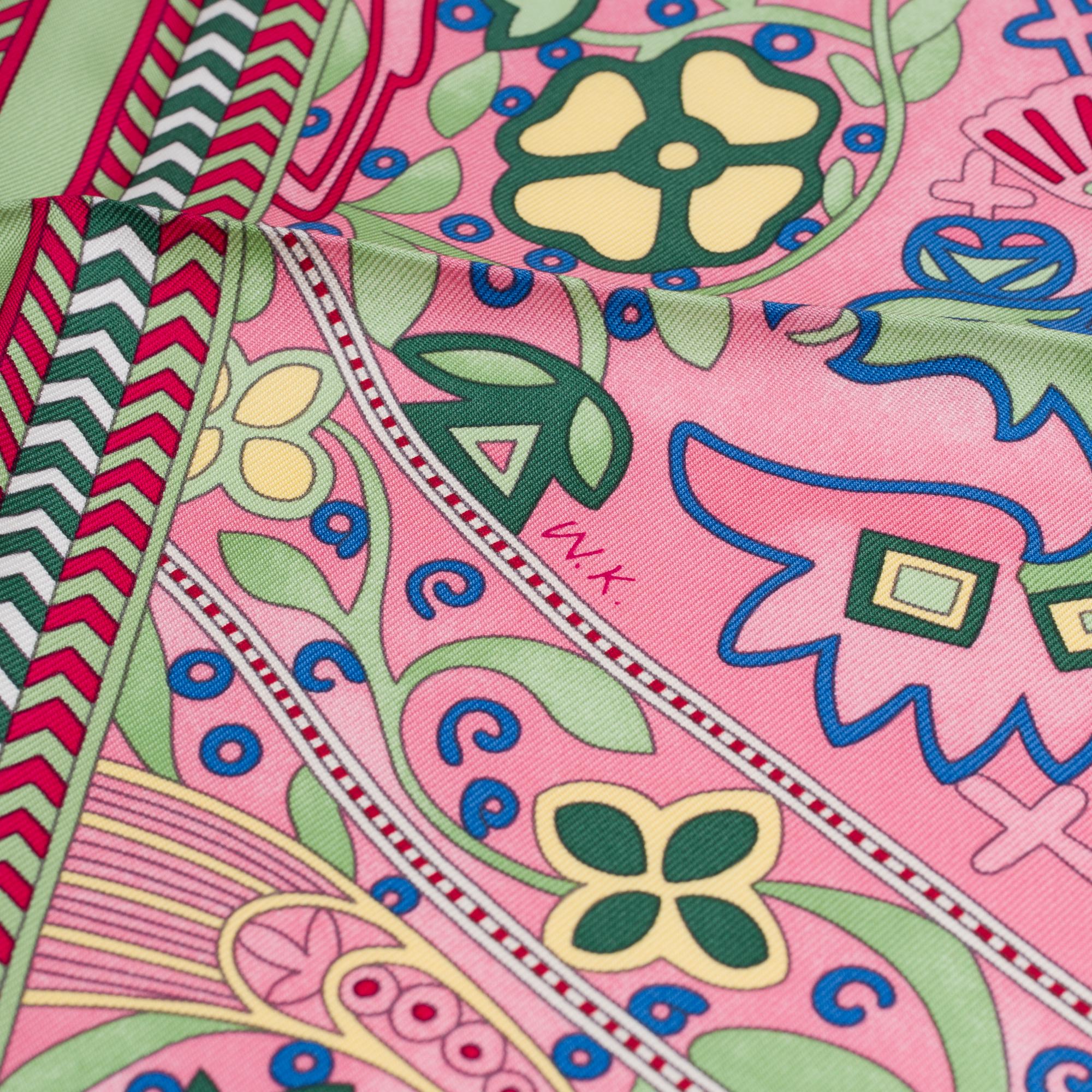 New Hermès “Selle des Steppes” Carré 90 in silk 4