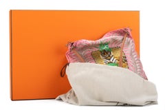 New Hermes Silk Barenia Leather Tiger Bag