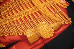 New Hermes Silk Brandebourgs Black Gold Scarf