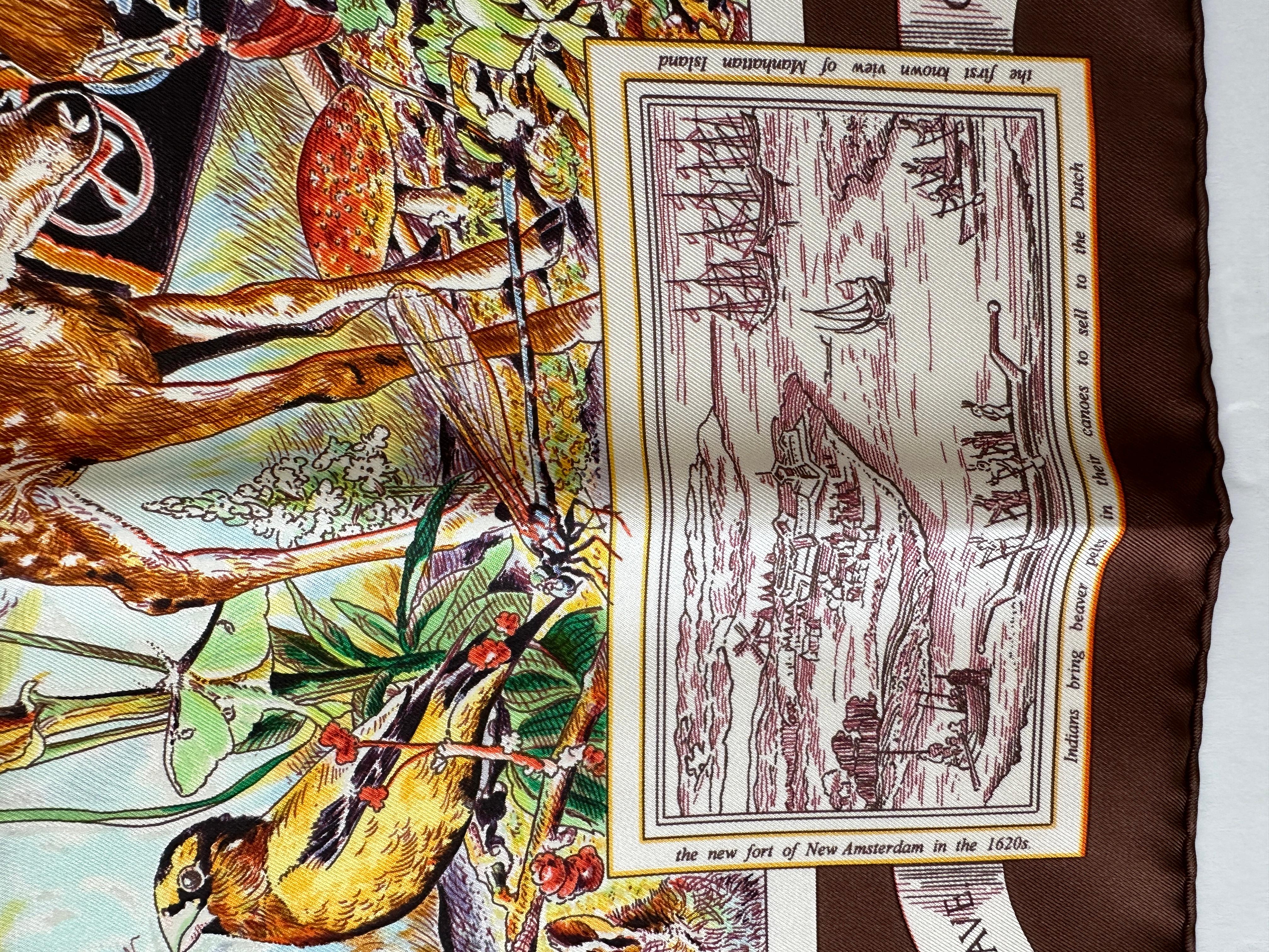 New Hermes Silk Scarf Limited Edition Madison Avenue Special Issue en vente 5