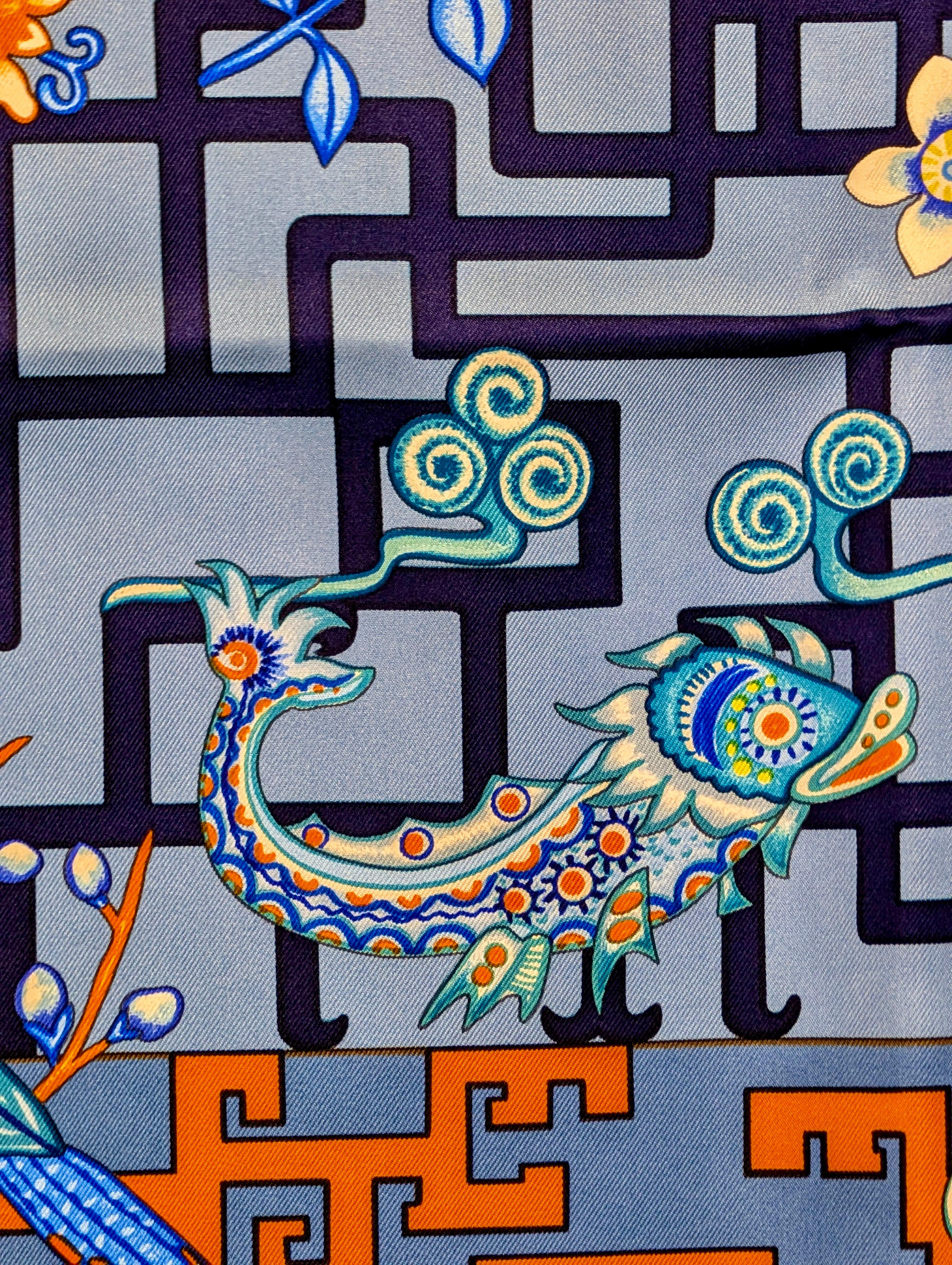 New HERMÈS silk scarf Turandot 7