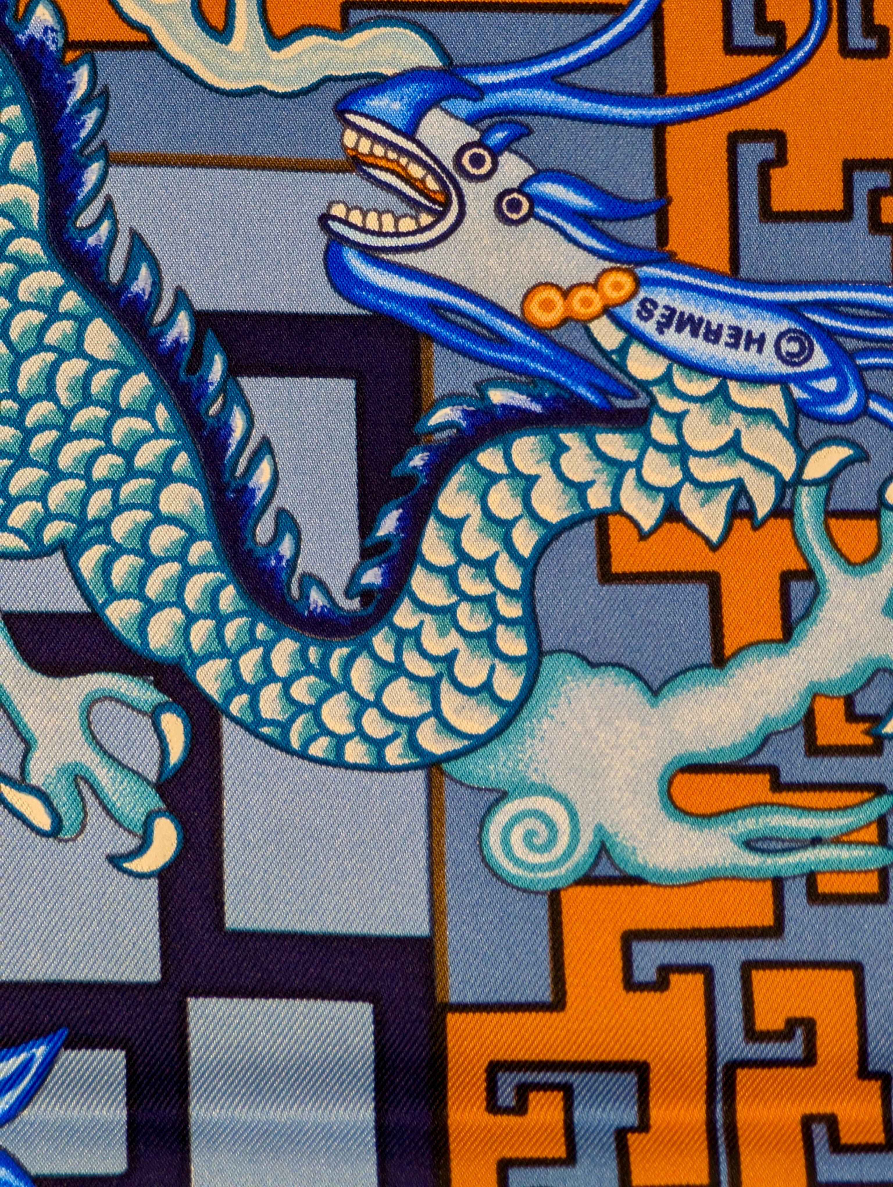 New HERMÈS silk scarf Turandot 3