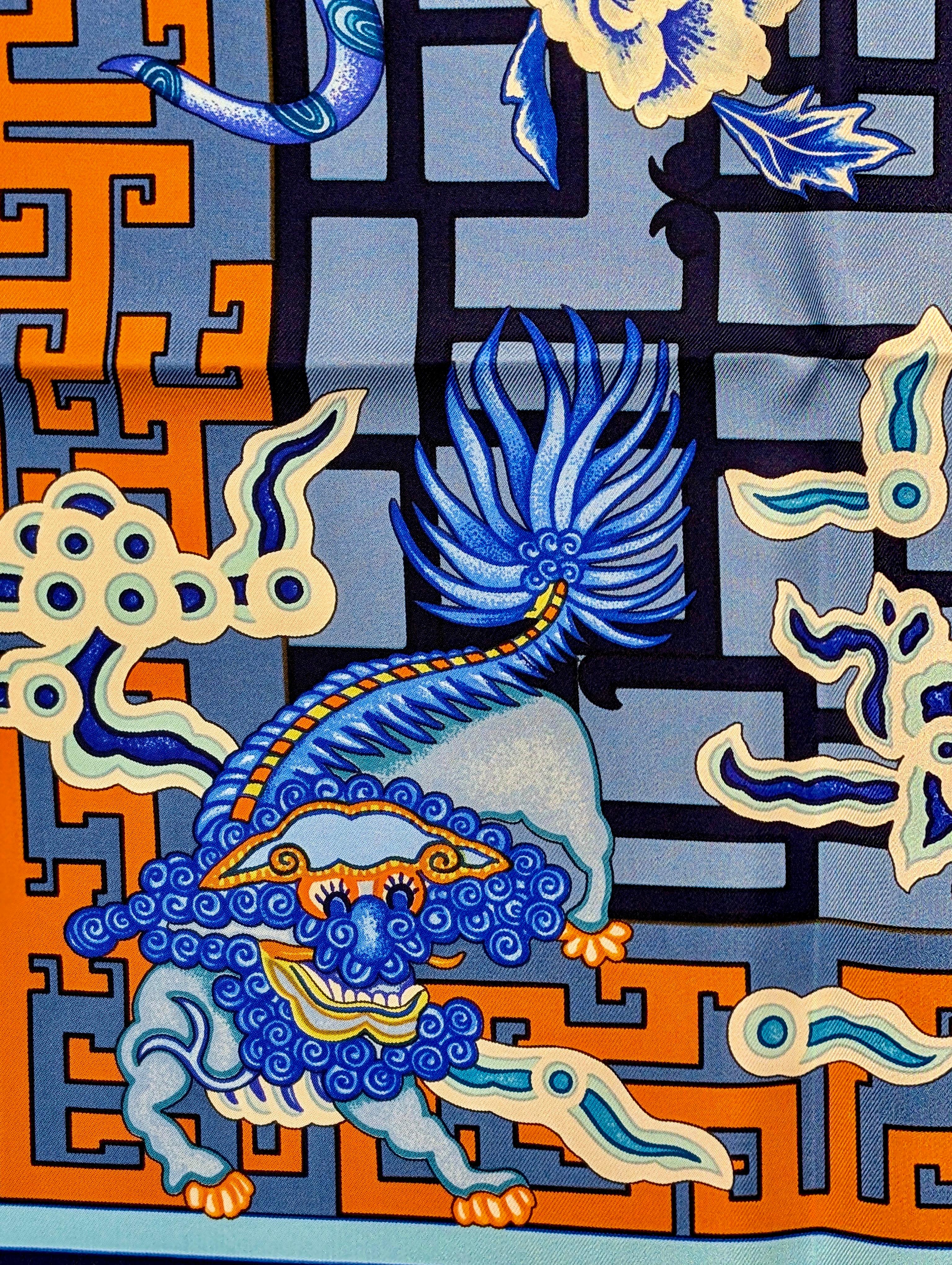 New HERMÈS silk scarf Turandot 4
