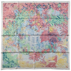 New Hermes Tropical Multi-Color Silk Scarf in Box