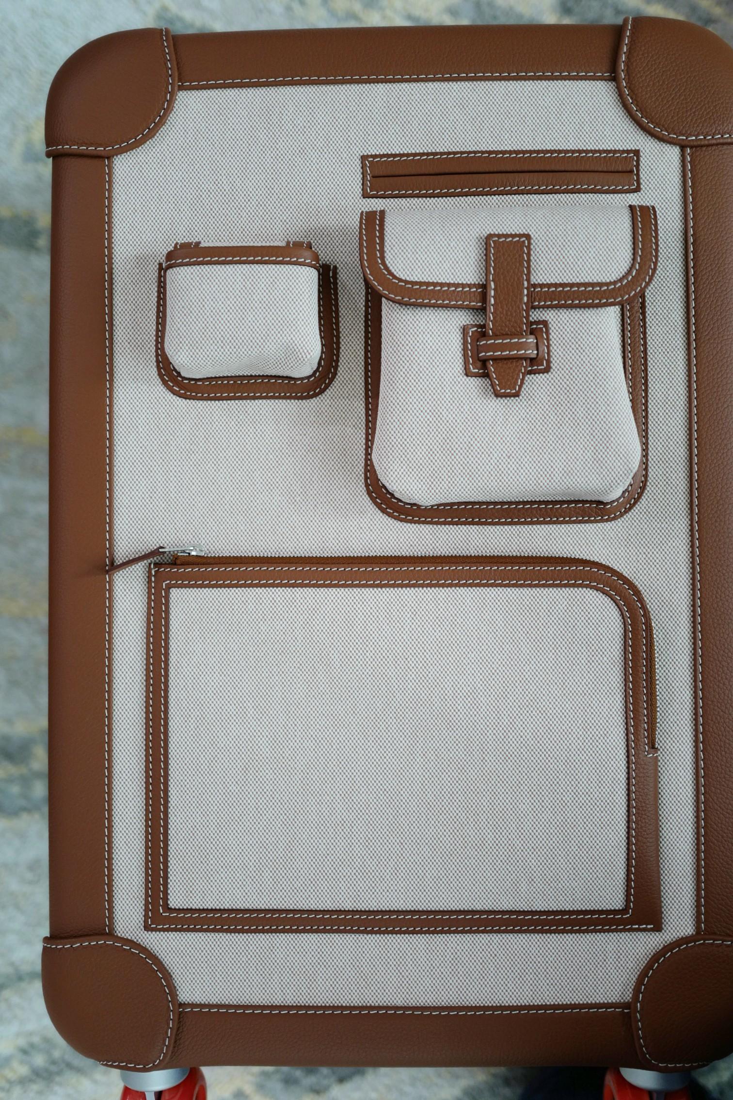 New Hermès Valise R.M.S Cargo Carry-On Suitcase – Beige/Fauve Canvas Leather PHW In condizioni Nuovo in vendita a Forest Park, GA