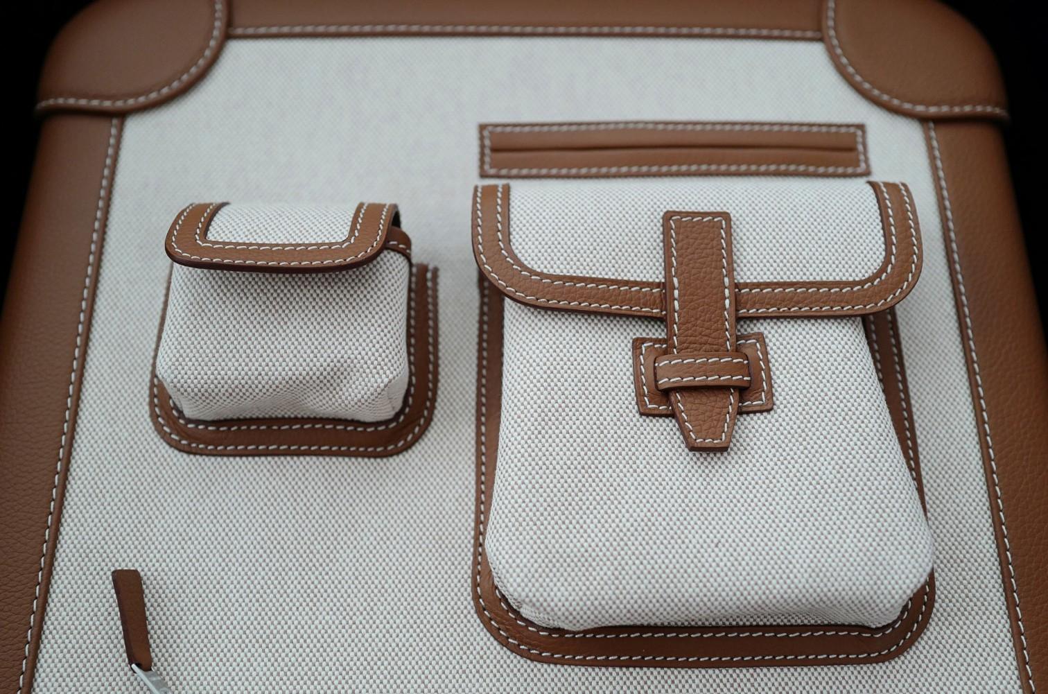 New Hermès Valise R.M.S Cargo Carry-On Suitcase – Beige/Fauve Canvas Leather PHW in vendita 1