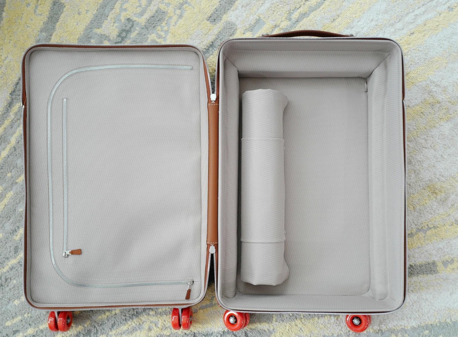 New Hermès Valise R.M.S Cargo Carry-On Suitcase – Beige/Fauve Canvas Leather PHW in vendita 2
