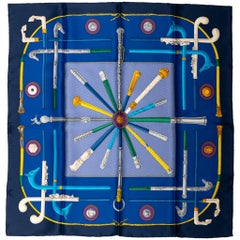 Nueva Bufanda Hermes Bastones Mediana