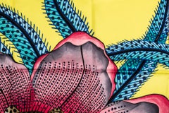 New Hermes Yellow PInk Baobab Silk Scarf