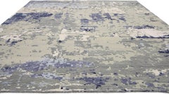 New High and Low Texture Rug with Contemporary Abstract Style