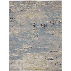 New High and Low Texture Rug with Contemporary Abstract Style