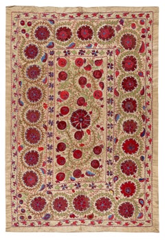 New Home Decor Bedspread, Embroidered Tablecloth, Silk Wall Hanging. 4.7x7 ft