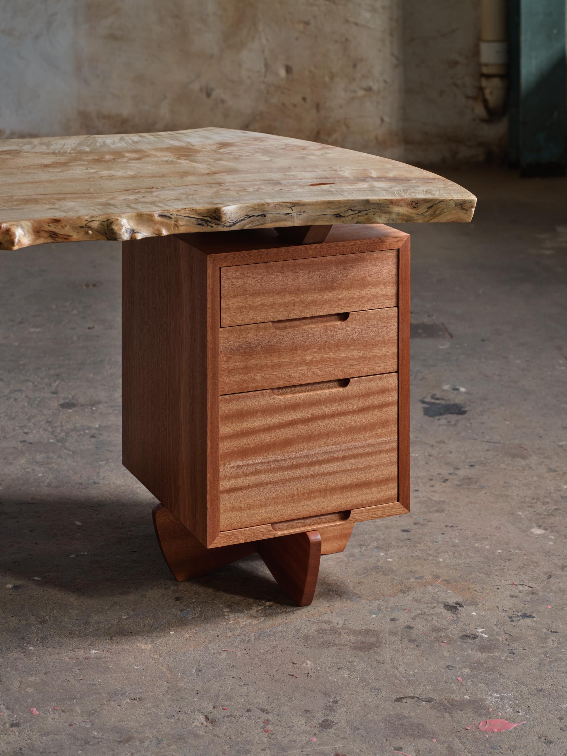 Hand-Crafted New Hope Desk - Michael Oates For Sale