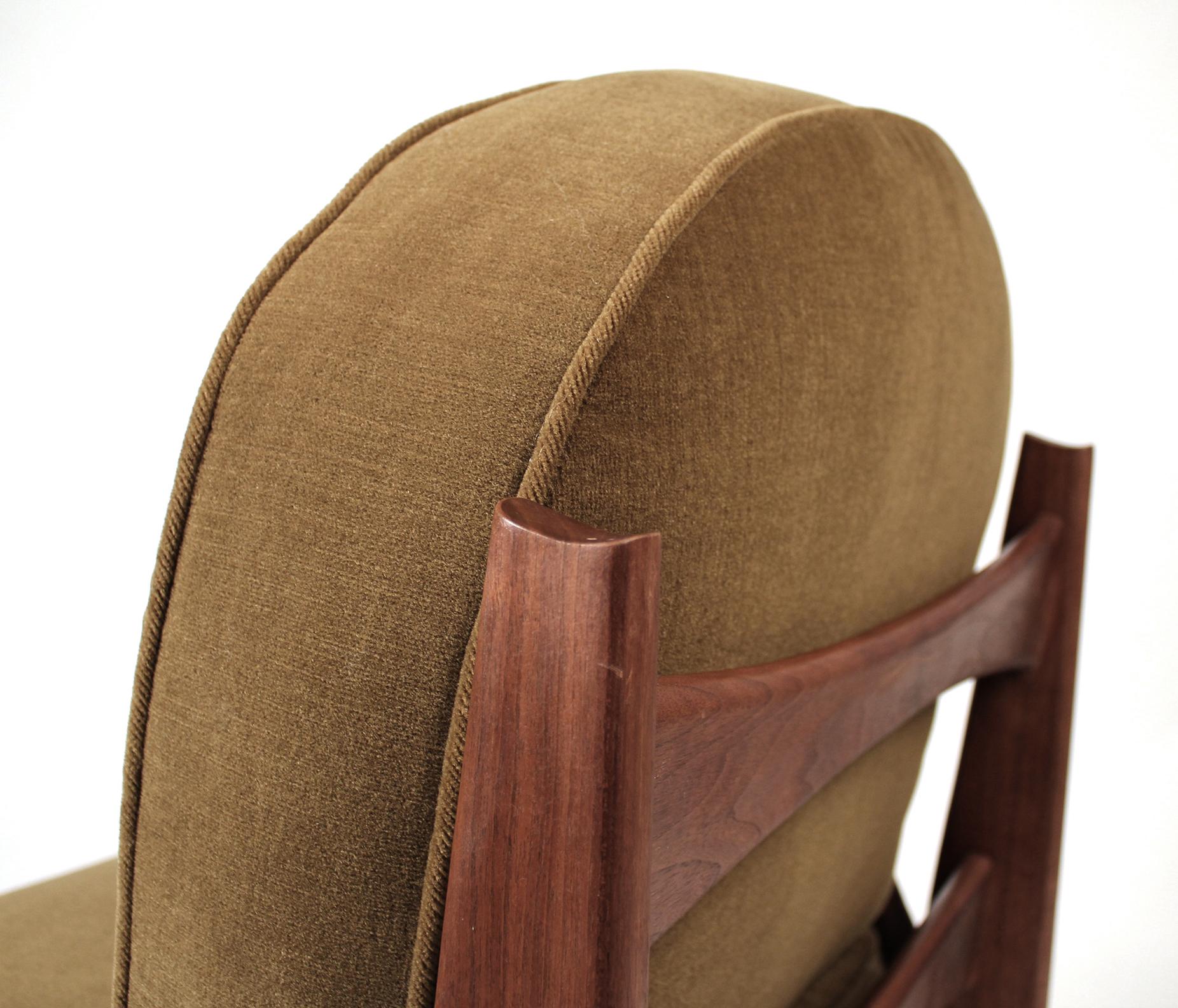 20th Century New Hope Lounge Chair from Phillip Lloyd Powell Studio in American Black Walnut