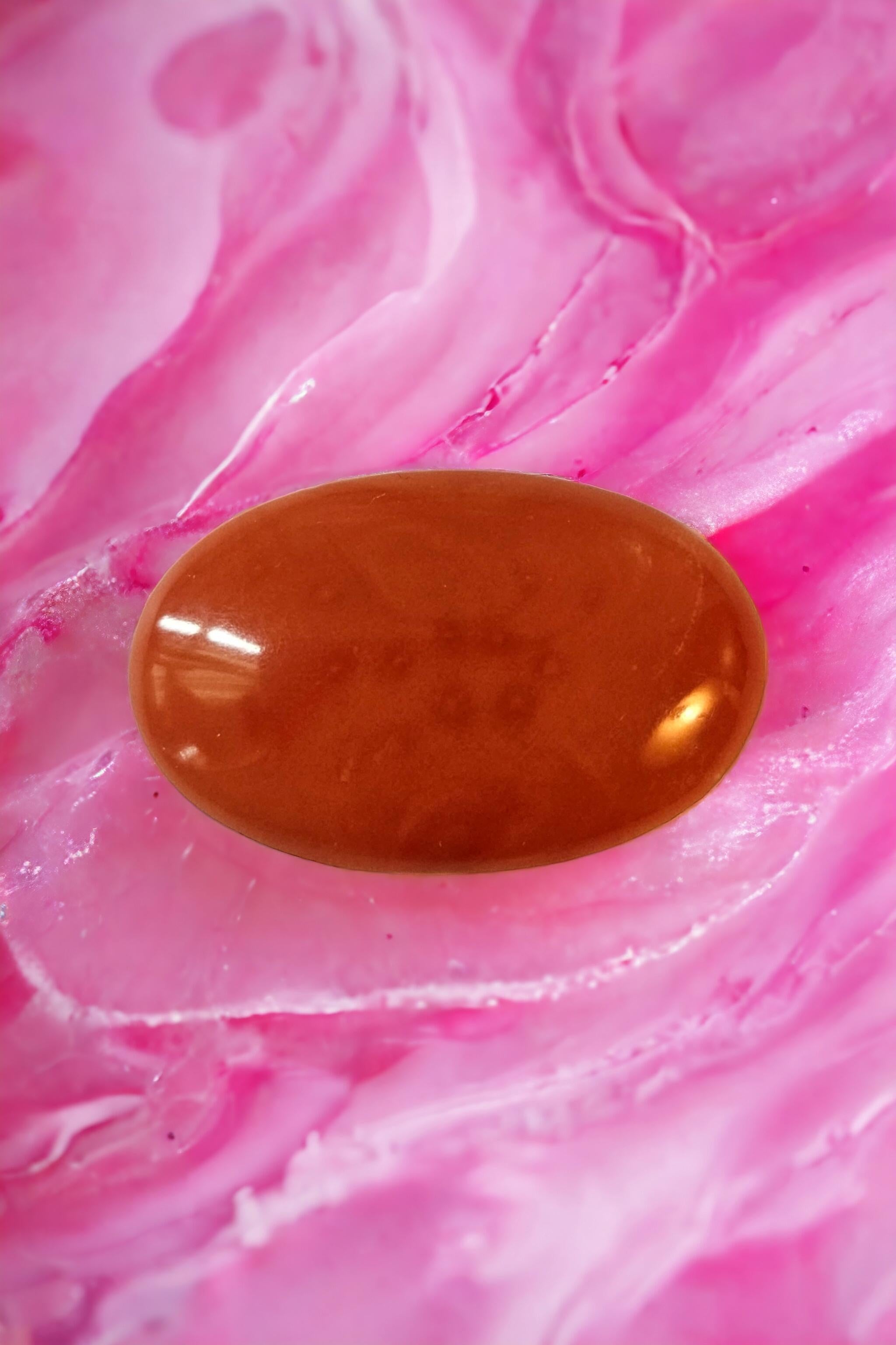 NUOVO ENORME GORGEOUS Corallo Naturale Arancione Rosa Certificato 50,65 Carati in vendita 6
