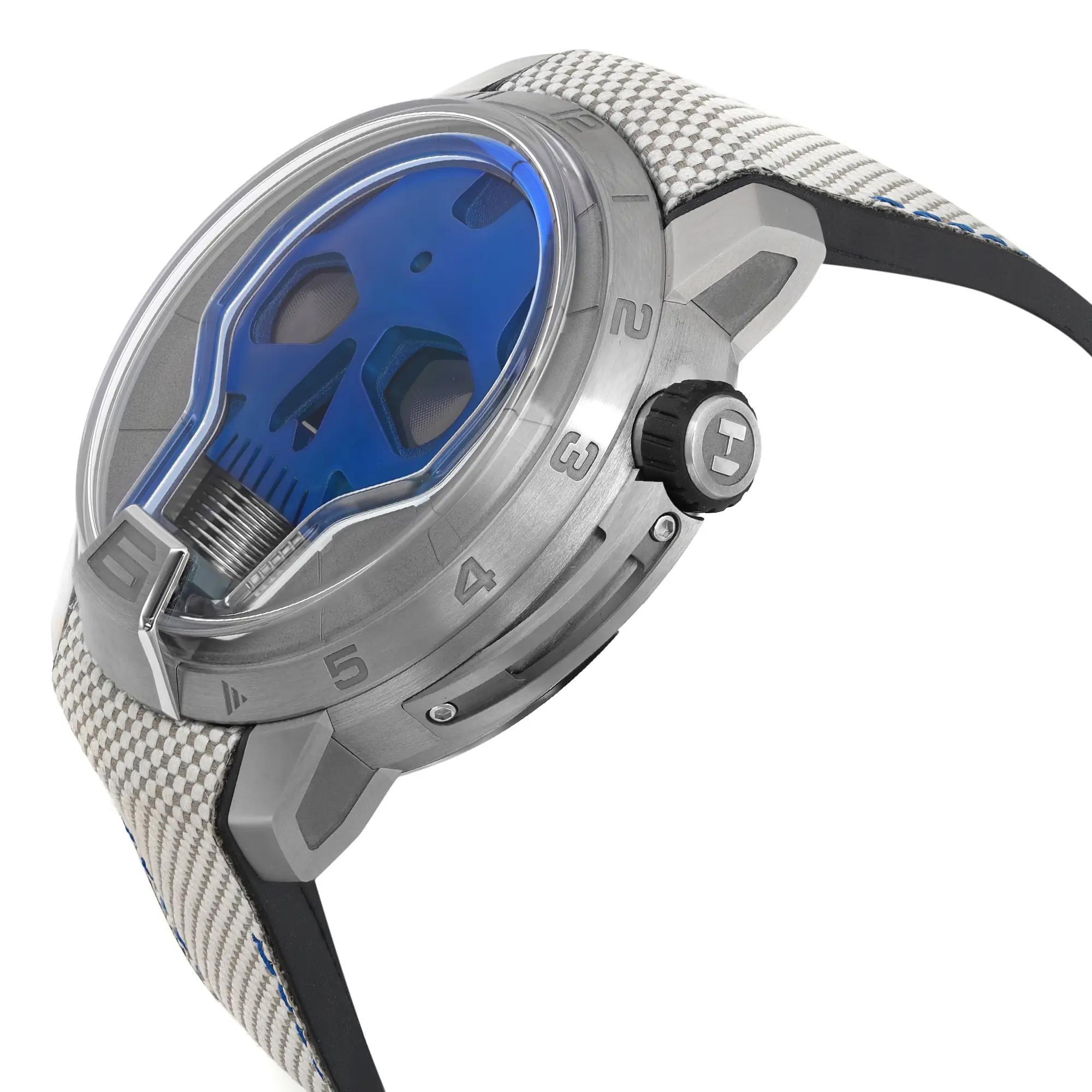 Nuevo Reloj LTD HYT H4 Skull 50mm Titanio Esfera Azul Cuerda Manual Hombre H2-TT-488207 en Nuevo estado para la venta en New York, NY